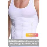 Bel Göğüs Göbek Jinekomasti Toparlayıcı Erkek Extra Göbek Sıkılaştırıcı Siyah Korse Atlet