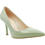 Belarvs Stiletto Kadın 9 cm Topuklu Yeşil Ayakkabı - (DipCamo)Charcoal-White