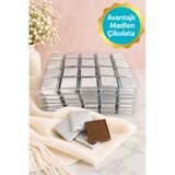 belchocolate Gümüş Sargılı Sütlü Madlen 70 Adet İkramlık Çikolata