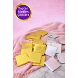 belchocolate Gümüş ve Gold Sargılı Sütlü Madlen 130 Adet İkramlık Çikolata