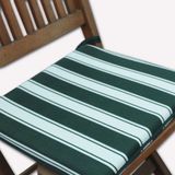 Belde 48x46x5 cm Yeşil Beyaz Koltuk Minderi