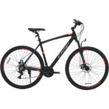 Belderia Camp Trekkıng 700x50c 28” Shimano ST-EF41 Mekanik Disk Fren Siyah-Turuncu Şehir Bisikleti