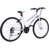 Belderia Tec Eros 26" Jant 21 Vites V-Fren Kadın Dağ Bisikleti Beyaz-Lila Renk Seçeneği - Beyaz - Lila