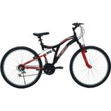 Belderia Tec Master 26" Jant 21 Vites V-Fren Siyah Kırmızı Dağ Bisikleti