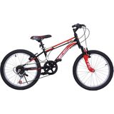 Belderia Tec Titan 20" Jant 7 Vites Siyah-Kırmızı Çocuk Bisikleti Erkek Çocuk İçin - Kırmızı - Siyah