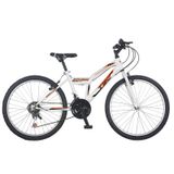 Belderia Vision Tec Strong V 26" Jant 21 Vites Erkek Dağ Bisikleti beyaz-turuncu