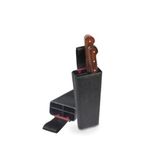 Bele Takılan Bıçaklık Plastik Bıçak Kütüğü 4 Göz Sağlam Kasap Kütük Güvenli Kurban Kütüklük 22X9X5CM