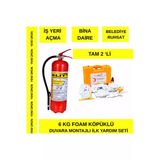Belediye Ruhsata Uygun 6 Kg Foam Köpüklü + İlk Yardim Çantası Araç İçin Ev İçin Yangın
