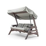 Belek Swing Ahşap Dış Mekan Bahçe Balkon & Teras Salıncağı Gri