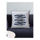 BELENAY Sardina Punch İşlemeli Dekoratif Kırlent Kılıfı 45x45 cm