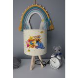 BelezaHome Sarı Mavi Winnie The Pooh Dekoratif Çocuk Odası Abajur