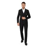 BELFOR SLIMFIT DUZ KRUVAZE TAKIM ELBISE SİYAH 56_6 SİYAH
