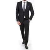 Belfor Slimfit Takım Elbise Siyah Renk Erkekler İçin Düz Model 54 Beden - 6 Drop