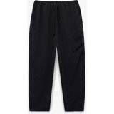 Beli Bağcıklı Regular Fit Havuç Kesim Pantolon - Siyah - 38
