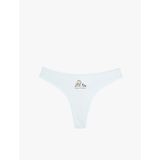 Beli Dantelli Pamuklu Rahat Kalıp Baskılı String Külot
