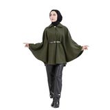 Beli Kemerli Kaşe Panço-HAKİ