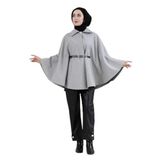 Beli Kemerli Kaşe Panço-KOYU GRİ
