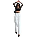 Beli Kemerli Pantolon - Beyaz