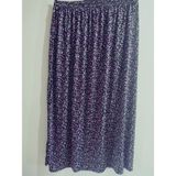 Beli Lastikli Desenli Viskon Basma Kumaş Maxi Boy Anne Etek 36-48BEDEN - Siyah-145146