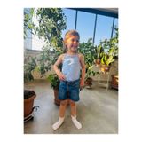 Beli Lastikli Düğme Kapamalı Denim Kız Çocuk Şortu VITA4264