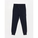 Beli Lastikli Erkek Çocuk Kargo Eşofman Altı - Navy - Dropsuz - 8 - 9 Yaş