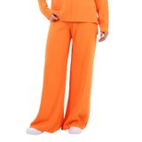Beli Lastikli Geniş Paça Triko Pantolon (A90944-S-ALT)