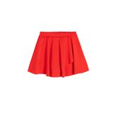 Beli Lastikli Pileli Kruvaze Mini Şort Etek