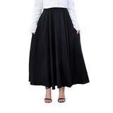 BELİ LASTİKLİ SÜPER KLOŞ ETEK Siyah L/XL