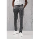 Beli Lastikli ve İplikli Rayon Kumaş Regular Fit Likralı Jogger Pantolon GRİ 42