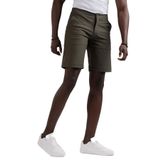 Beli Yarım Lastikli Paraşüt Kumaş Likralı Astarsız Cepli Slimfit Şort YEŞİL 50