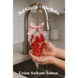 Beliert Kırmızı Üzüm Salkımı Kokulu El Sabunu • Dekoratif & Hediyelik Sabun