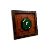 Believe Industry 3D Minecraft Eşya Çerçevesi + Zümrüt