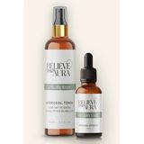 Believe Your Aura Argan Yağı ve Okaliptus Suyu - Saf ve Doğal Onarıcı Arındırıcı Canlandırıcı Saç ve Cilt Bakım Seti - Tek Ebat