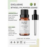 Believe Your Aura Bitkisel Palmarosa Esansı - %100 Saf ve Bitkisel Buhurdanlık Difizör Exclusive Ortam Kokusu - 10 ml - Tek Ebat