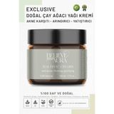 Believe Your Aura Çay Ağacı Yağı Kremi - Akne Karşıtı Arındırıcı Yatıştırıcı %100 Doğal Çay Ağacı Bakım Kremi - 50 ml