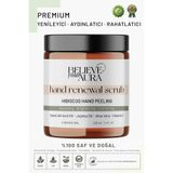 Believe Your Aura El ve Tırnak Bakım Peelingi - Onarıcı Nemlendirici %100 Doğal Hibiskus El Bakım Peelingi - 220 ml