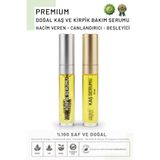 Believe Your Aura Kaş ve Kirpik Serumu - Argan ve Biberiye Yağlı E Vitaminli Doğal Kaş ve Kirpik Bakım Yağı - 2x10 ml