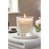 Believe Your Aura Pudra Kokulu Mum - %100 Doğal Soya Mumu Aromaterapi ve Dekoratif Kokulu Bardak Mum - 280 cc