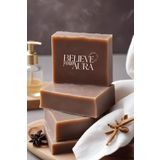 Believe Your Aura Sedir Katranı Sabunu - El Yapımı %100 Doğal Sedir Katranı Sabunu - 120 gr
