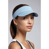 Belifanti Collection Bebe Mavisi Tenis Vizör Şapka Ayarlanabilir Hafif Spor Güneşlik Unisex - Standart