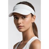 Belifanti Collection Beyaz Tenis Vizör Şapka Ayarlanabilir Hafif Spor Güneşlik Unisex - Standart