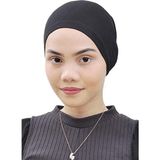 Belifanti Collection Düz Tesettür Penye Bone 1' Li Paket- Siyah - Antrasit - Standart