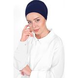 Belifanti Collection Düz Tesettür Penye Bone 1'li Paket- Lacivert - Standart