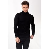 Belifanti Collection Erkek Balıkçı Yaka Boğazlı Slim Fit Kazak 8 Renk siyah