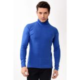 Belifanti Collection Erkek Balıkçı Yaka Boğazlı Slim Fit Kazak Saks