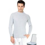 Belifanti Collection Erkek Yarım Balıkçı Yaka Slim Fit Kazak gri