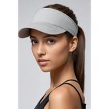 Belifanti Collection Gri Tenis Vizör Şapka Ayarlanabilir Hafif Spor Güneşlik Unisex - Standart