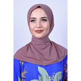 Belifanti Collection Kadın Tesettür Çıtçıtlı Bone Sandy Hijab Boyunluk Bone Gül Kurusu - Standart