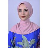 Belifanti Collection Kadın Tesettür Çıtçıtlı Bone Sandy Hijab Boyunluk Bone Pembe - Standart