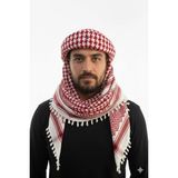 Belifanti Collection Nazar Boncuklu Özel Tasarım Kırmızı Beyaz Puşi Şapka Etnik Kefiye Model - Standart